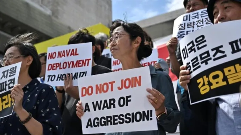 Surcoreanos dicen “no” a participar en guerra ilegal de EEUU contra Irán