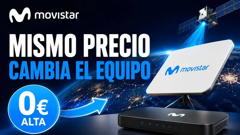 Movistar toca la letra pequeña de su Internet satélite: mismo precio, pero cambia el equipo
