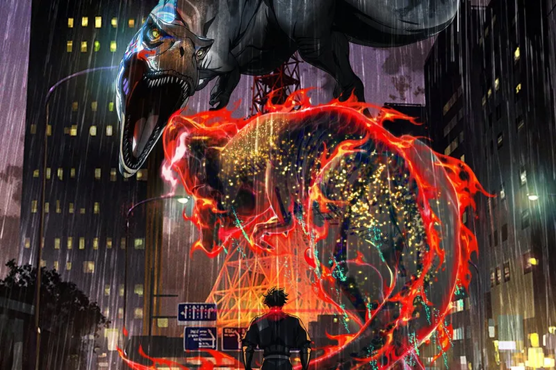 Si mezclas en una batidora ninjas, dinosaurios y un futuro distópico te sale este anime repleto de testosterona que acaba espera estrenarse pronto
