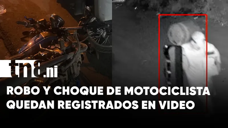 Robo en negocio y accidente de tránsito quedan registrados por cámaras de seguridad en...