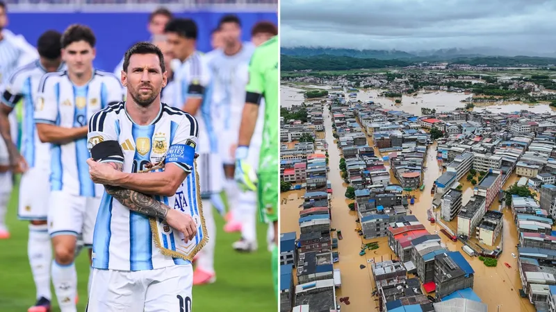La mano de la selección de Argentina a las víctimas de las inundaciones en China