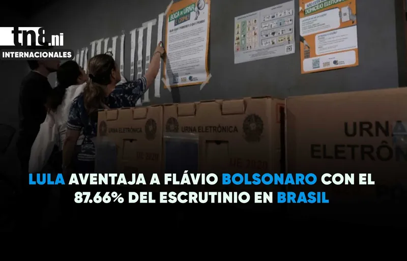 Elecciones en Brasil: Lula obtiene el 51.50% de los votos frente al 48.50% de...
