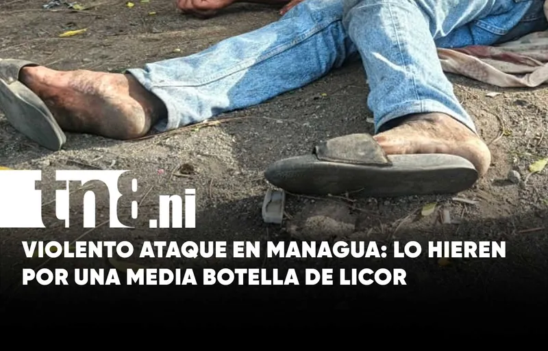La sed de la adicción: Ataque con cuchillo en una calle de Managua