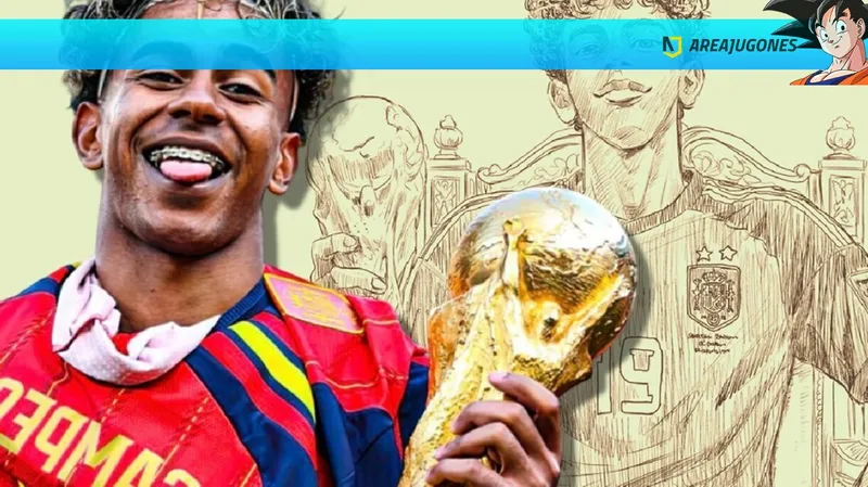 "El hermoso reino del fútbol": el autor de Ao Ashi corona a España con una espectacular ilustración de Lamine Yamal