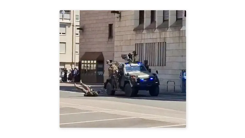 'Uno menos': demostración de las fuerzas de élite alemanas termina en percance (VIDEO)