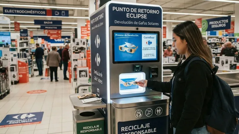 Carrefour confirma qué hacer con tus gafas del eclipse si ya no sabes qué hacer con ellas: “puedes gestionar la devolución incluso si están abiertas….”