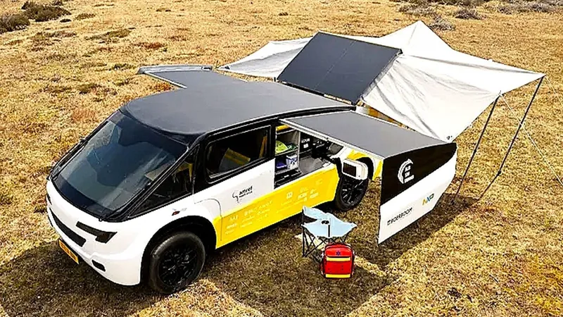 715 km de autonomía sólo gracias al sol: la primera ambulancia / hospital eléctrico que revolucionará África