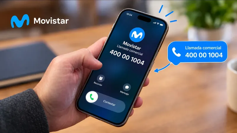 Movistar te llamará desde el 400001004 a partir del 17 de octubre
