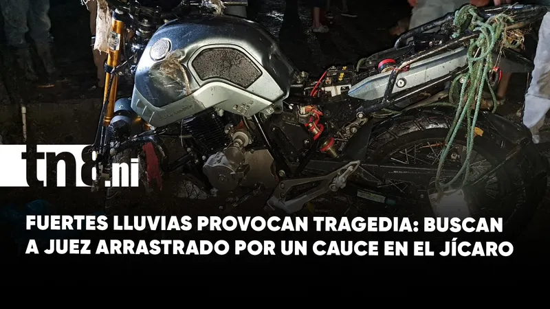 Buscan a juez local desaparecido tras ser arrastrado por un cauce en El Jícaro
