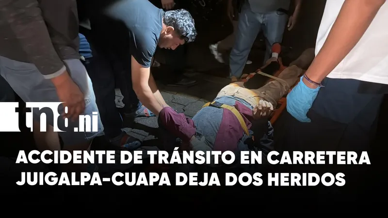 Violento choque entre motociclistas deja dos lesionados en Chontales