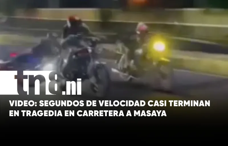 Presunta carrera ilegal termina en aparatoso accidente en Carretera a Masaya