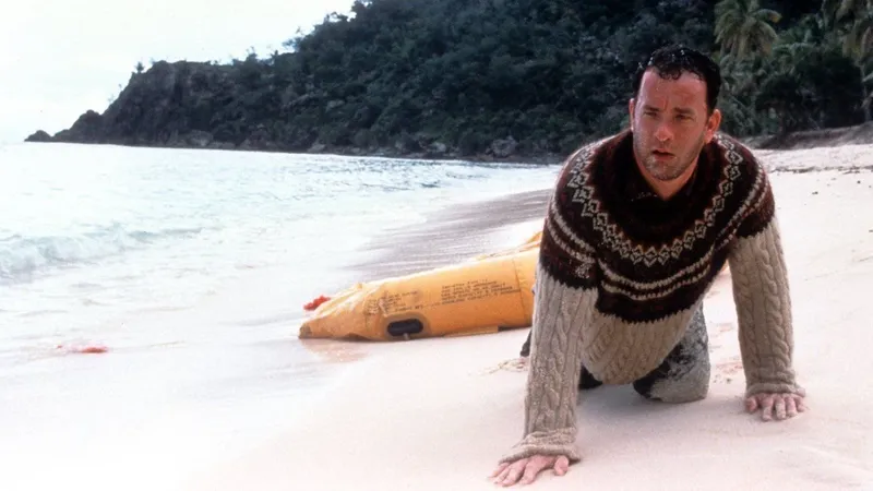 Tom Hanks sostiene tan bien el drama en esta película que no suena ni una nota musical hasta pasados 45 minutos