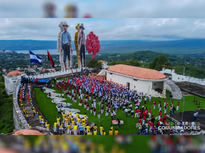 Juventud en homenaje a nuestro General Benjamín Zeledón