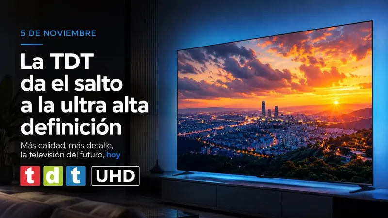 La TDT comienza la emisión en ultra alta definición UHD el día 5 de noviembre: habrá que resintonizar y llega nuevo canal