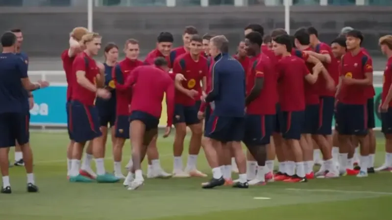 Raphinha olvida su lesión y ya se entrena