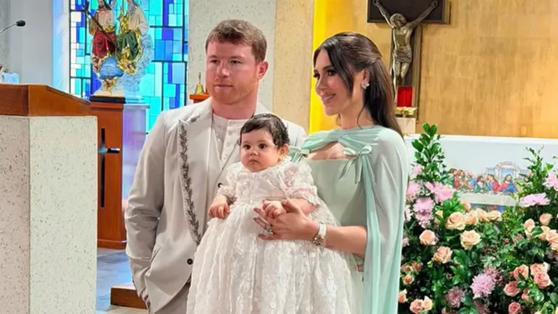 Así fue la lujosa fiesta del bautizo de Eva Victoria, la hija menor de Saúl Canelo Álvarez y Fernanda Gómez