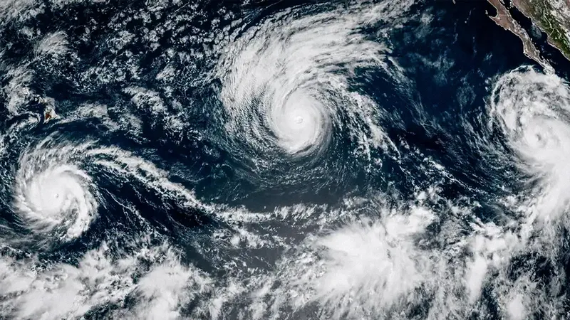El Niño generó rara sucesión de 3 huracanes en el Pacífico