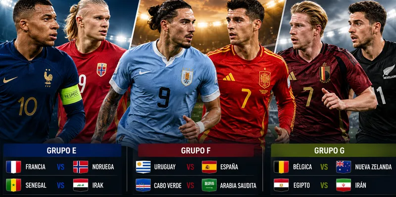 ¡Partidazos del viernes! Este es el menú futbolero del Mundial 2026