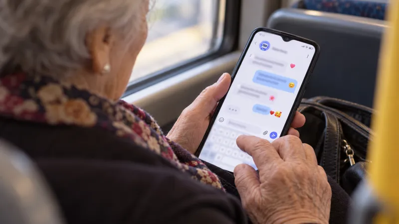 Anciana es captada conversando con un chatbot de manera afectiva