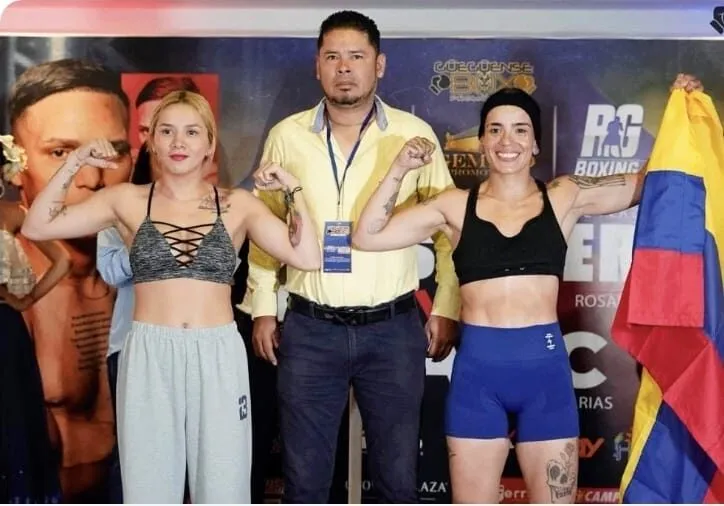 Todo listo: protagonistas de «Puños Patrios» superan la báscula