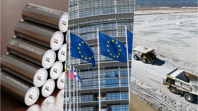 La UE está muy lejos de cumplir con sus objetivos: el 80% del litio proviene de Chile y el 88% de las baterías de China
