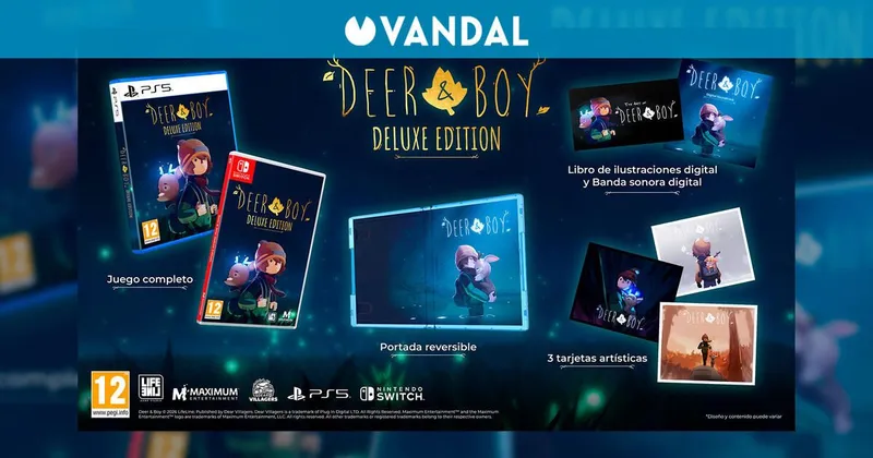 Deer & Boy tendrá versión física en Switch y PS5: será una Deluxe Edition con extras para coleccionistas