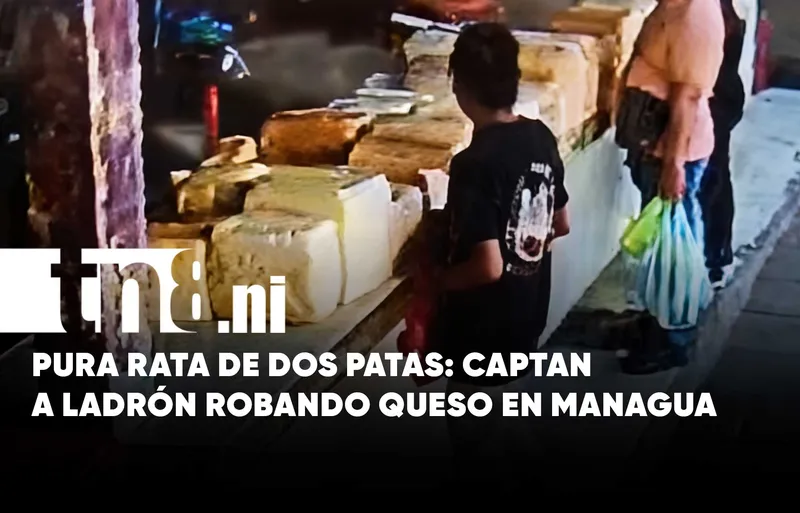 VIDEO: Lo agarran con las «manos en el queso» en el Mercado Iván Montenegro