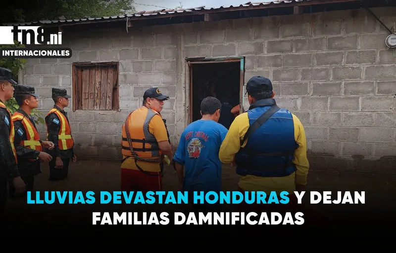 Lluvias extremas dejan a decenas de familias damnificadas en Honduras
