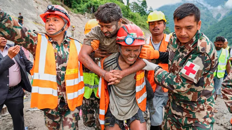 Nepal rescata con vida a dos trabajadores atrapados durante nueve días