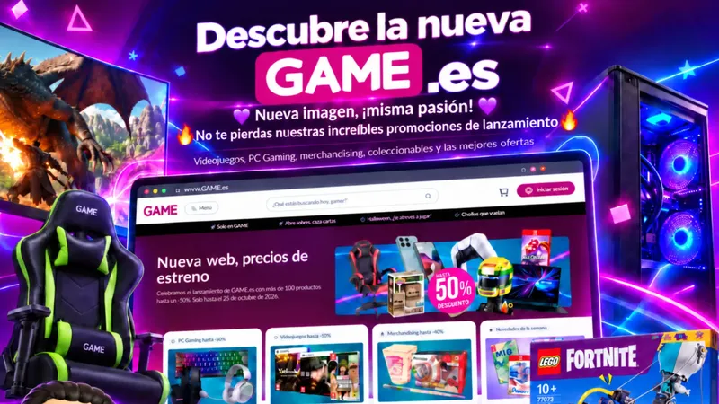 GAME renueva su web y lo celebra con precios de estreno y auténticos chollazos, por tiempo limitado