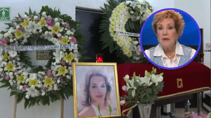 ¿A los funerales se invita?… Maxine justifica por qué no hubo famosos en funeral de Elsa Aguirre