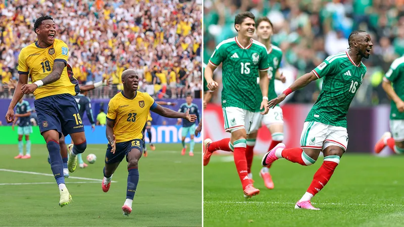 MINUTO A MINUTO: El duelo mundialista entre México y Ecuador