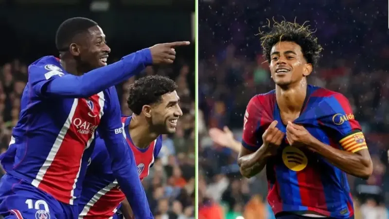 Lamine Yamal vs. Dembélé, el duelo bestial