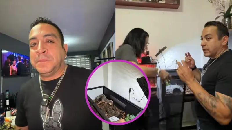 Luis Fernando Peña le da de comer un ratón a su nueva: “Nadie la quería”