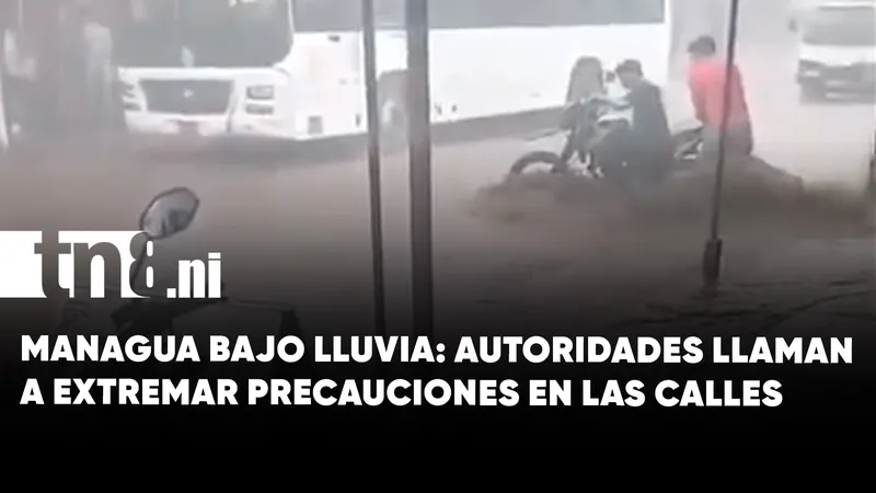 Lluvia causa inundaciones en diferentes puntos de Managua