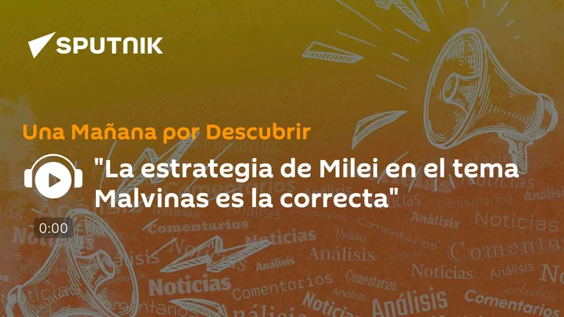 "La estrategia de Milei en el tema Malvinas es la correcta"