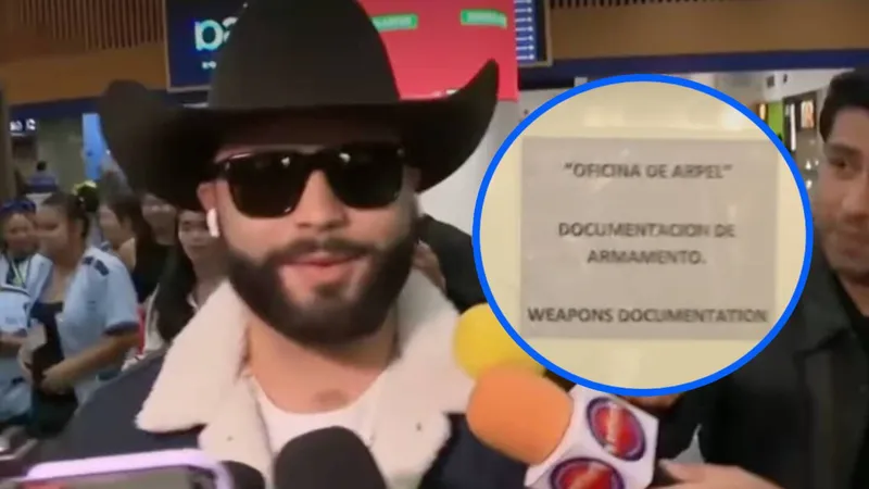 Leonardo Aguilar FUE DETENIDO en el aeropuerto; presuntamente portaba un 4rma de fuego