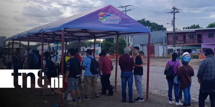 Alcaldía de Managua instala paradas provisionales en la pista Héroes de la Insurrección