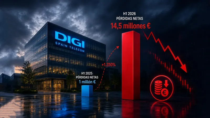 Digi supera los 500 millones de euros de facturación en 2026, pero cierra con más de 14 millones de pérdidas