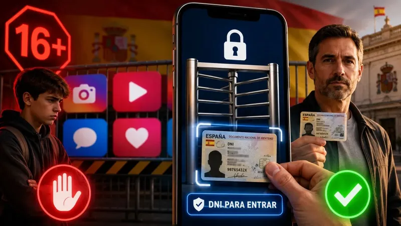No podrás usar redes sociales sin demostrar tu edad con tu DNI: la otra cara de prohibirlas a menores de 16 años