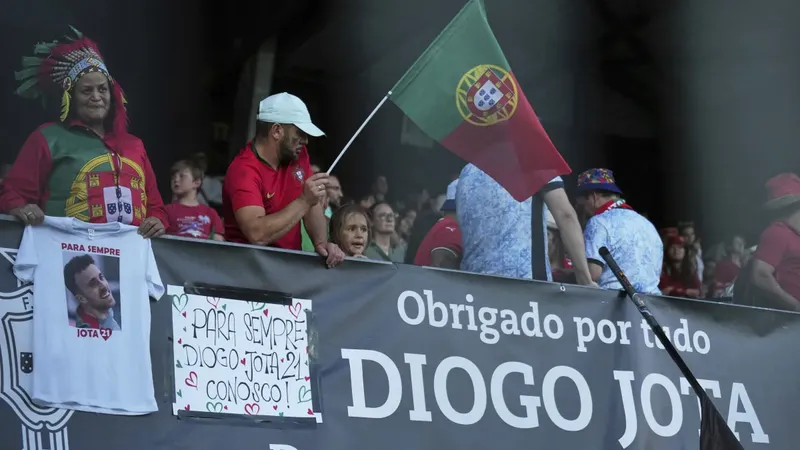 Jugadores de Portugal rendirán homenaje al fallecido Diogo Jota durante todo el Mundial 2026