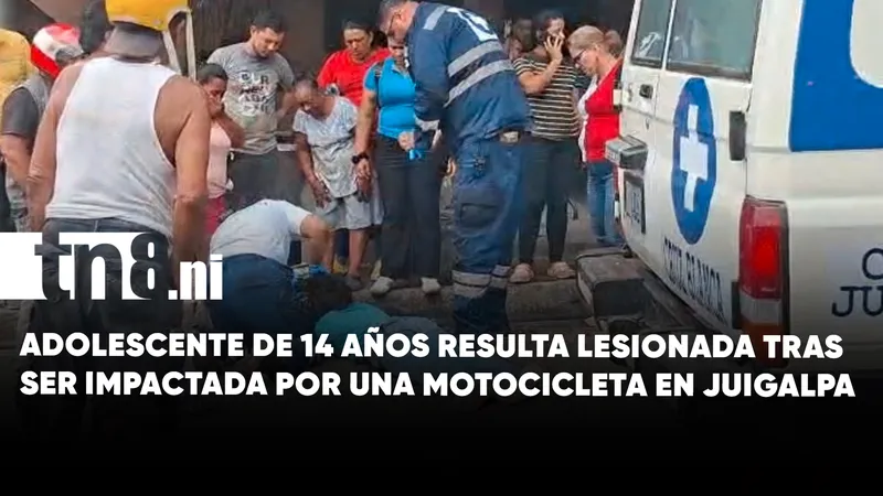Una menor de 14 años lucha por recuperarse tras accidente de tránsito en Chontales