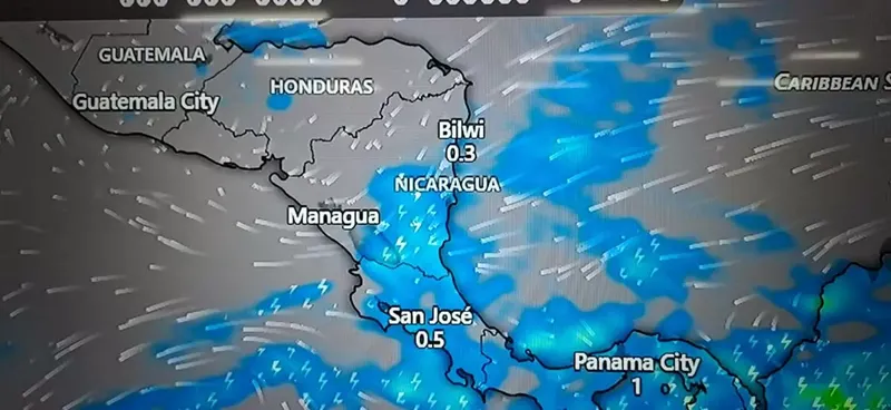 Onda tropical 20 provocará lluvias en el Caribe de Nicaragua