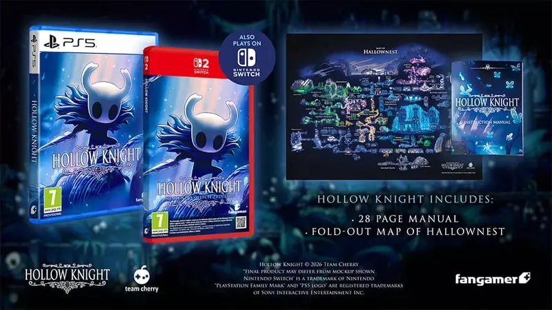 Hollow Knight llegará en formato físico