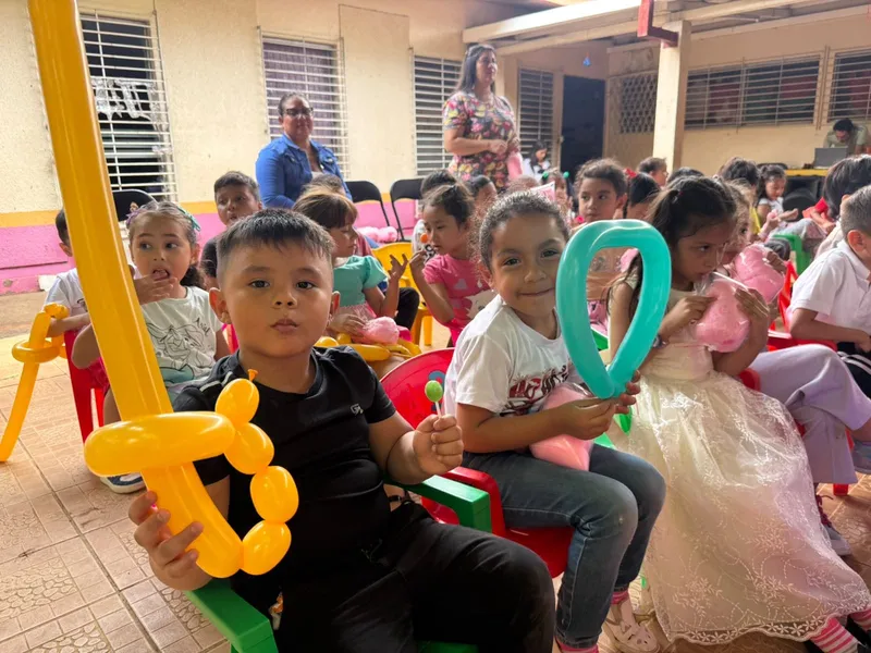 Protagonistas del CDI Melania Morales disfrutaron de un circuito infantil