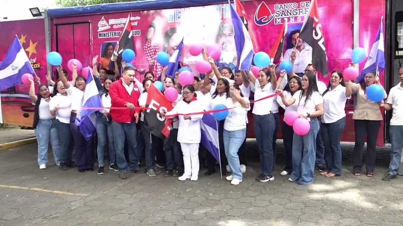 Cuarto Hemocentro móvil fortalece jornadas de donación de sangre en Nicaragua