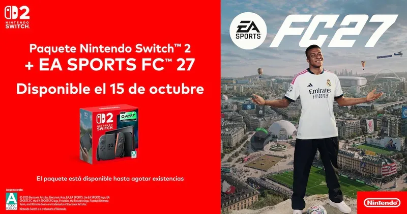 EA Sports FC 27: cuánto cuesta el paquete con Nintendo Switch 2 y dónde comprarlo
