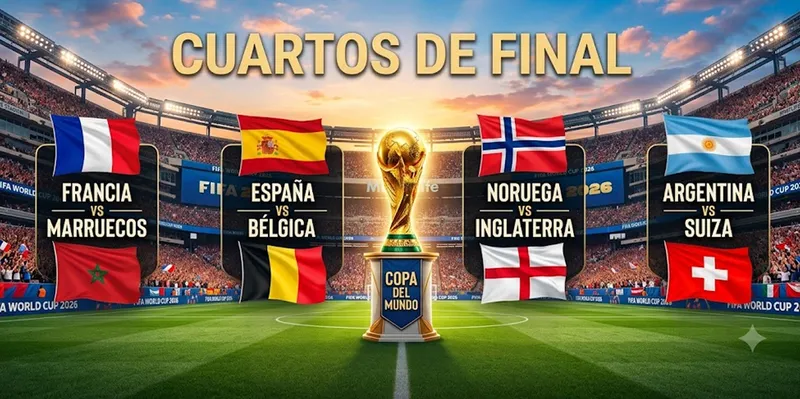 Quedó listo el camino al título: así se jugarán los cuartos del Mundial 2026