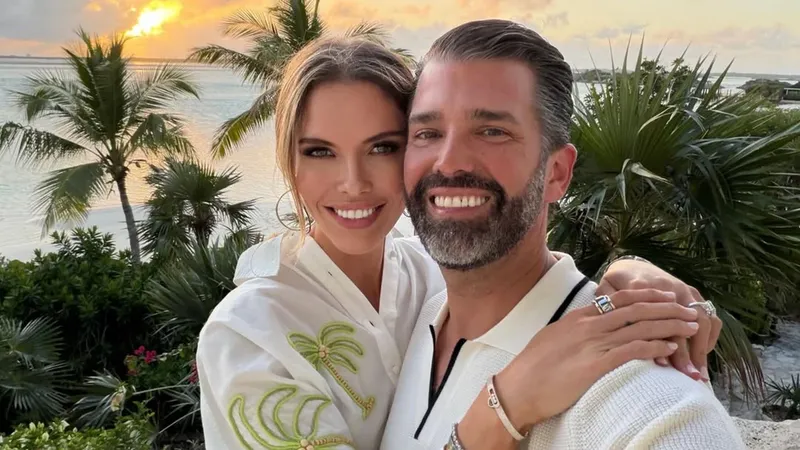 Donald Trump Jr. y Bettina Anderson muestran las esperadas imágenes de su íntima boda en Las Bahamas