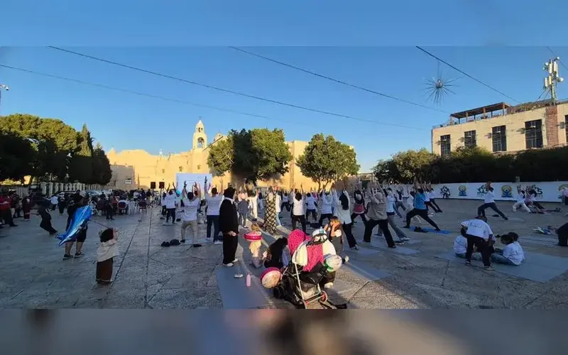 Participamos en Día Internacional del Yoga, Belén, Palestina
